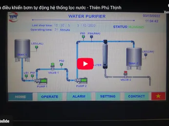 Tủ điện điều khiển bơm tự động hệ thống lọc nước