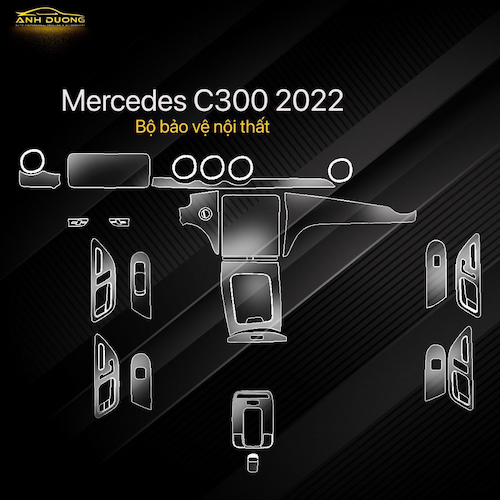 Dán ppf nội thất ô tô Mercedes cao cấp chất lượng