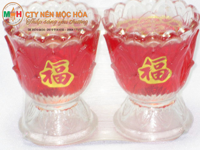 nến cốc hoa chân cao nến cốc hoa chân cao