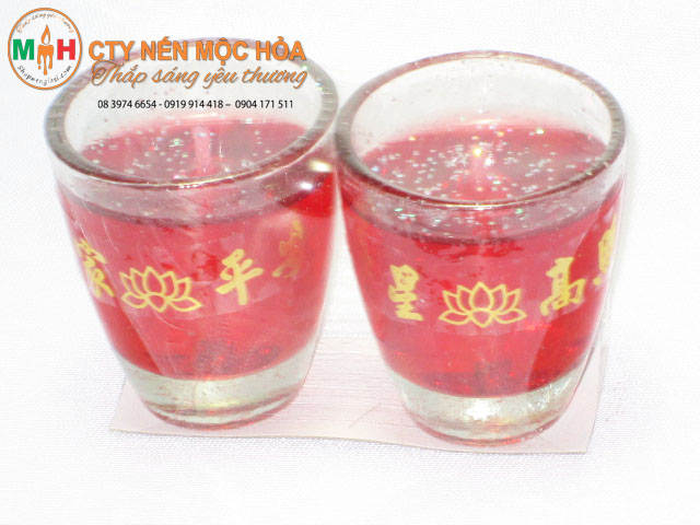 Nến ly rượu bầu Nến ly rượu bầu