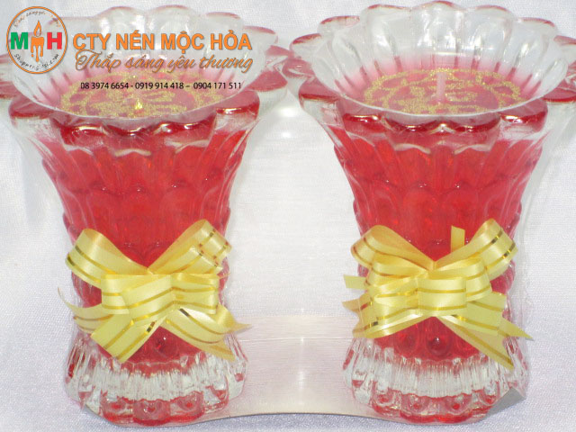 Nến ly bình bông lớn Nến ly bình bông lớn