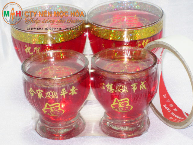 nến ly thờ cúng 3 Nến ly thờ cúng 3