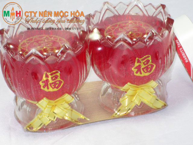 Nến ly bup sen lớn Nến ly bup sen lớn