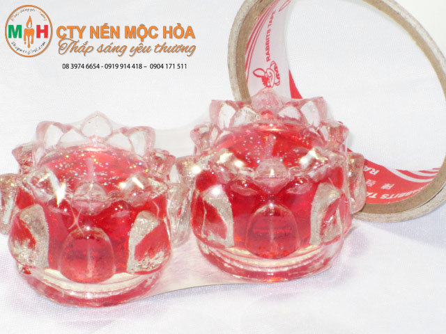 nến cốc thủy tinh 2 nến cốc thủy tinh 2