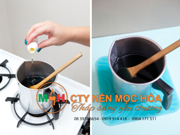 Thêm màu và hương liệu cho nến ly giá rẻ của bạn Thêm màu và hương liệu cho nến ly giá rẻ của bạn