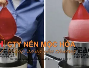Chân đế nến từ bong bóng - sao lại không?
