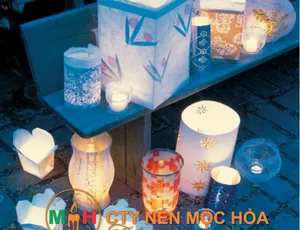 Thắp sáng khu vườn nhà bạn với nến trang trí