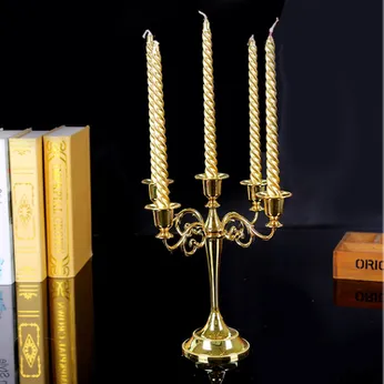 Chân nến cổ điển châu âu 5 giá trơn