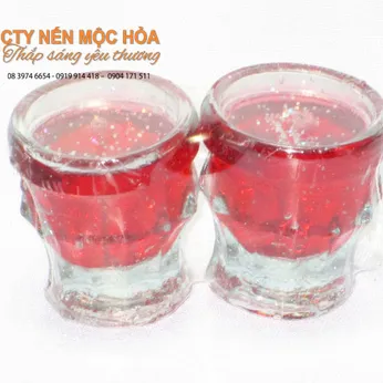 Nến ly Mắt tre / 12 cái