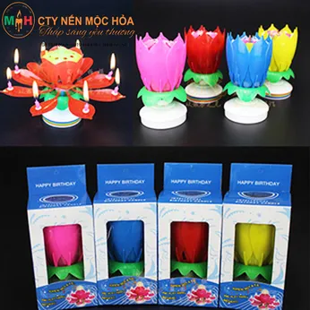 nến sinh nhật 3D phát nhạc 1 tầng