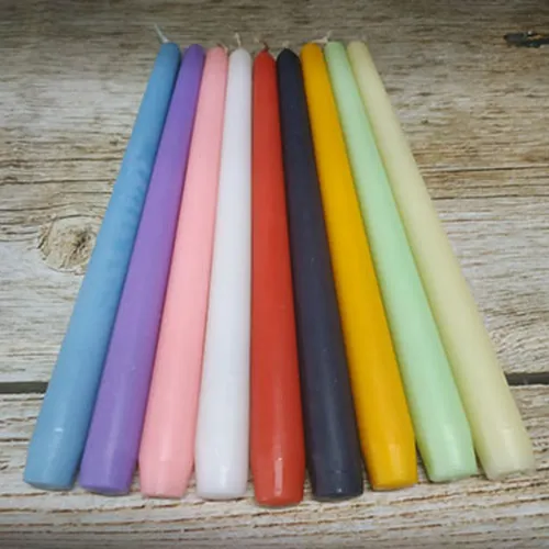 Nến cây taper trơn lớn 25cm / 6 cây