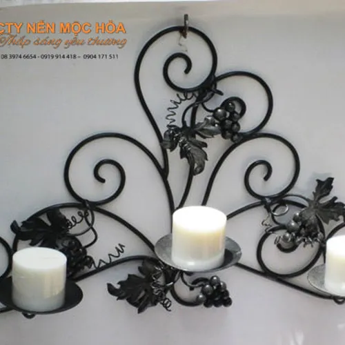 chân nến chùm nho 3 giá đỡ