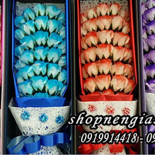 Gift set chữ nhật 66 bông lớn