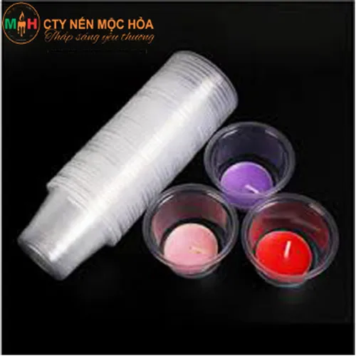 Ly nhựa đựng nến windproof / 50 cái