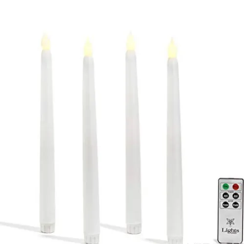 Nến cây điện tử led tim tròn - điều khiển từ xa