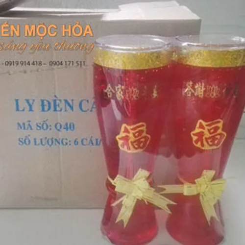 Nến ly Nơ Đại/ 6 cái