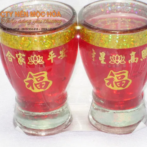 Nến ly Nơ nhỏ / 12 cái