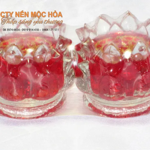 Nến ly Sen lớn / 6 cái