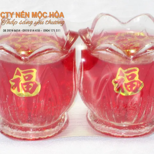 Nến ly Tulip nhỏ / 6 cái