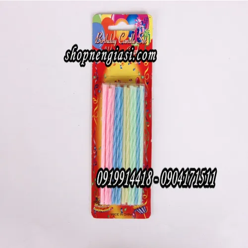 Nến que 17cm - nến sinh nhật vỉ nhựa