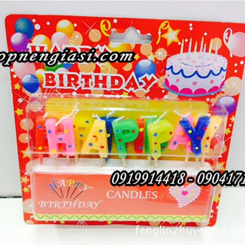 Nến sinh nhật chữ cái ”happy birthday”