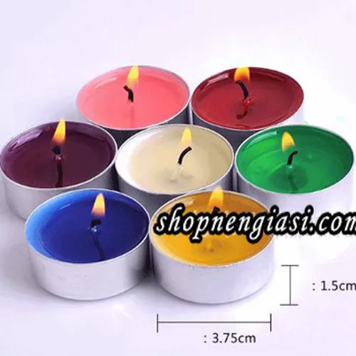 Nến tealight sáp bơ tròn 13gr / 50 viên