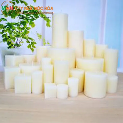 Nến trụ pillar nhập kích thước tùy chỉnh hương thơm cổ điển không khói, không chảy sáp.