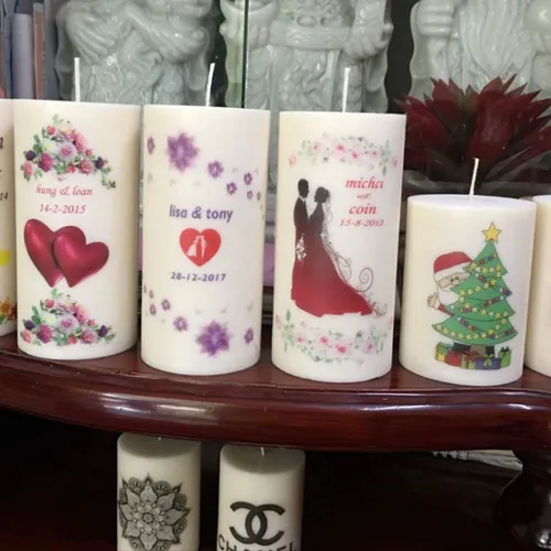 Nhận làm nến theo yêu cầu in logo, thương hiệu quảng cáo..v..v..