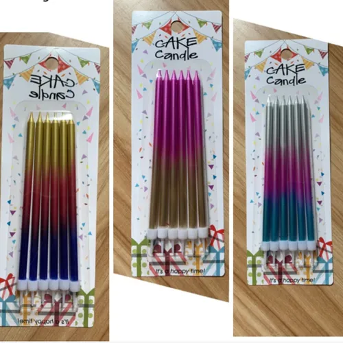 Vỉ nến que nhũ lung linh cắm bánh sinh nhật