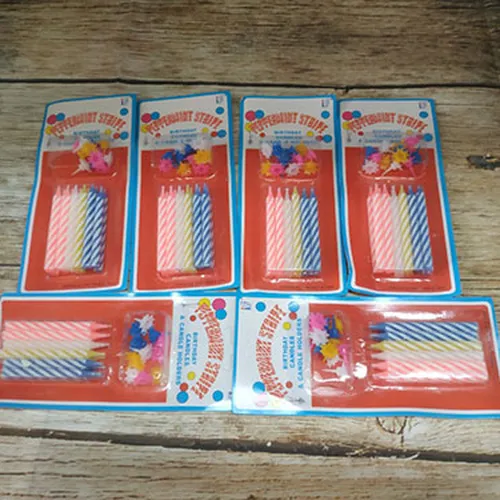 Vỉ nến que cắm bánh sinh nhật