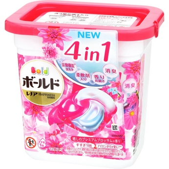 Viên giặt xả Gel Ball 4D 4in1 P&G Bold 12 viên Hương hoa thơm ngát