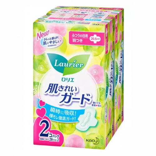 Set 2 gói băng vệ sinh ngày Laurier có cánh (20 miếng/gói)