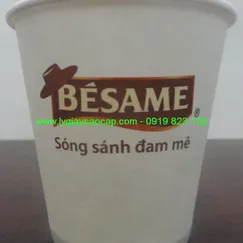 Ly giấy cafe dùng cho văn phòng 6,5oz (185ml)