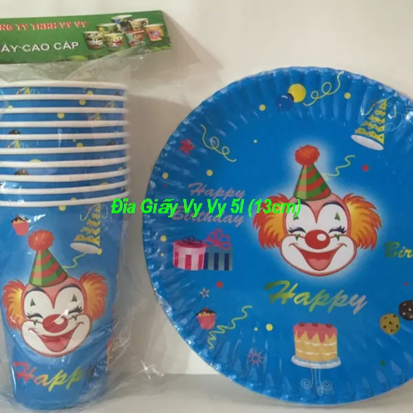 Đĩa giấy 5 inch (13cm) cao cấp Vy Vy