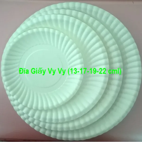 Đĩa giấy 8,5 inch (22cm) cao cấp Vy Vy