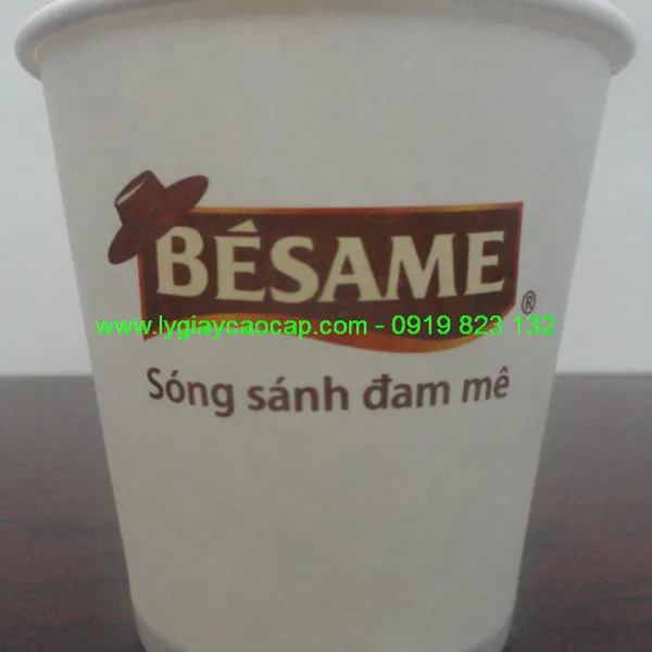 Ly giấy cafe dùng cho văn phòng 6,5oz (185ml)