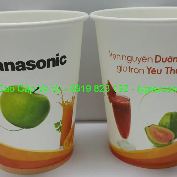 Ly giấy cao cấp dùng nước ép trái cây 9oz 250 ml