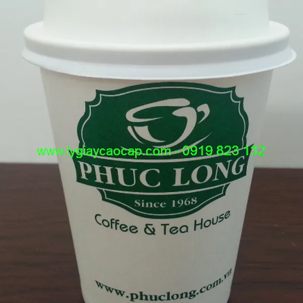 Ly giấy cao cấp cho cà phê take away (có nắp) 9oz - 250 ml
