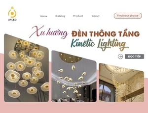 Xu Hướng Kinetic Lighting: Đèn Thông Tầng Chuyển Động Đầy Nghệ Thuật