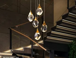 Mẫu đèn trang trí quận 2 Upled, giá đèn chùm quận 2