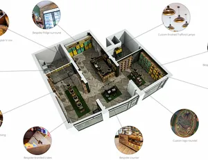 Mẫu thiết kế pet shop, thiết kế shop thú cưng tiện ích