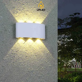 Đèn hắt sáng UH10 UPLED 2 đầu chiếu sáng ngoại thất, trang trí ngoài trời chống nước Nhôm Đúc đa tia