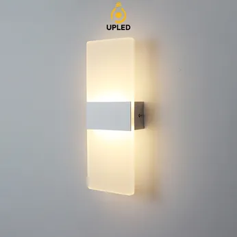 Đèn ngủ Treo Tường Mica UPLED Decor phòng ngủ hình khối chữ nhật Hiện Đại