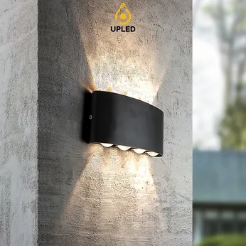 Đèn hắt sáng UH12 UPLED 2 đầu chiếu sáng ngoại thất, trang trí ngoài trời chống nước Nhôm Đúc đa tia