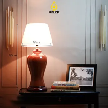 Đèn bàn gốm Bát Tràng UBG018