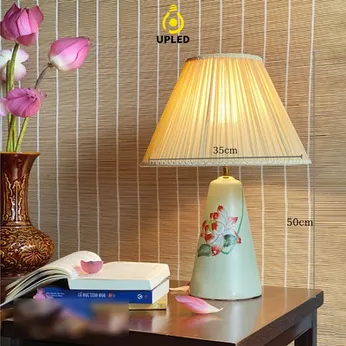 Đèn bàn gốm Bát Tràng UBG019
