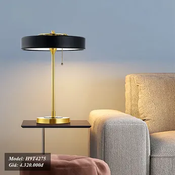 Đèn ngủ để bàn tân cổ điển hình chao đĩa
