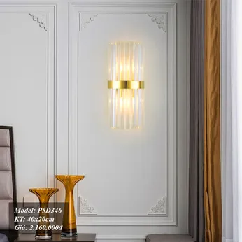 Đèn treo tường pha lê thanh dài chữ nhật CAO CẤP
