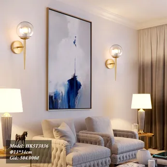 Đèn tường chao tròn đui nhọn hợp kim CAO CẤP