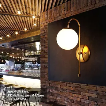 Đèn tường chao tròn thân hình cán ô hợp kim CAO CẤP